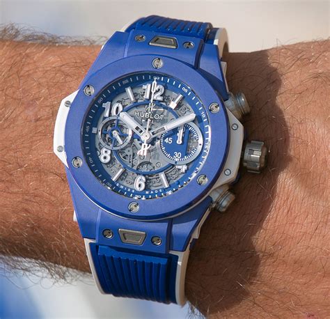 hublot blue denim watch|Hublot big bang sapphire.